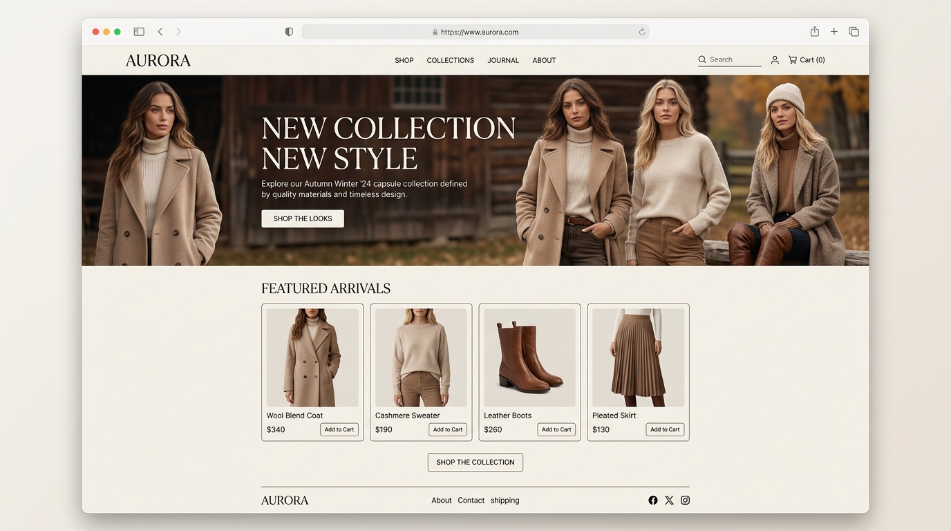 eCommerce Store Website Design